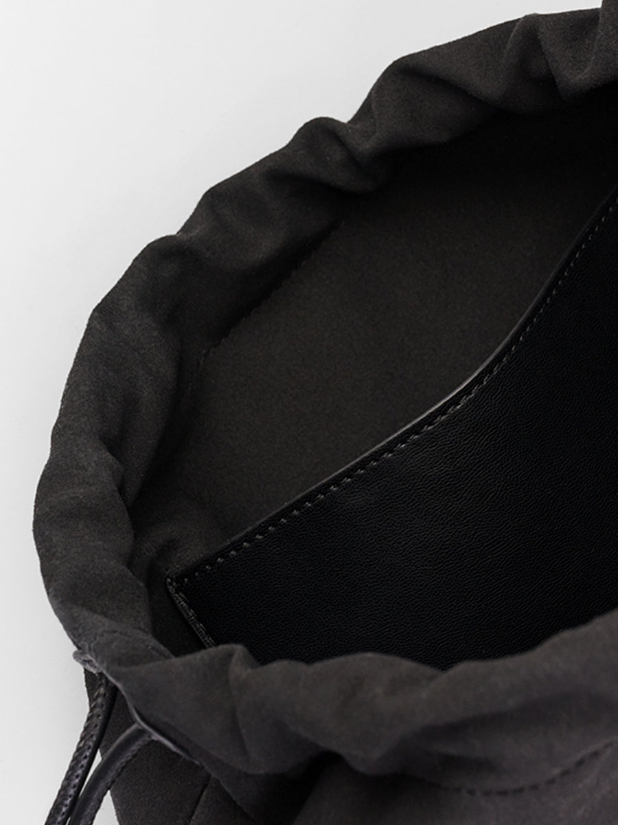 Cloud Hobo Shoulder Bag - Black