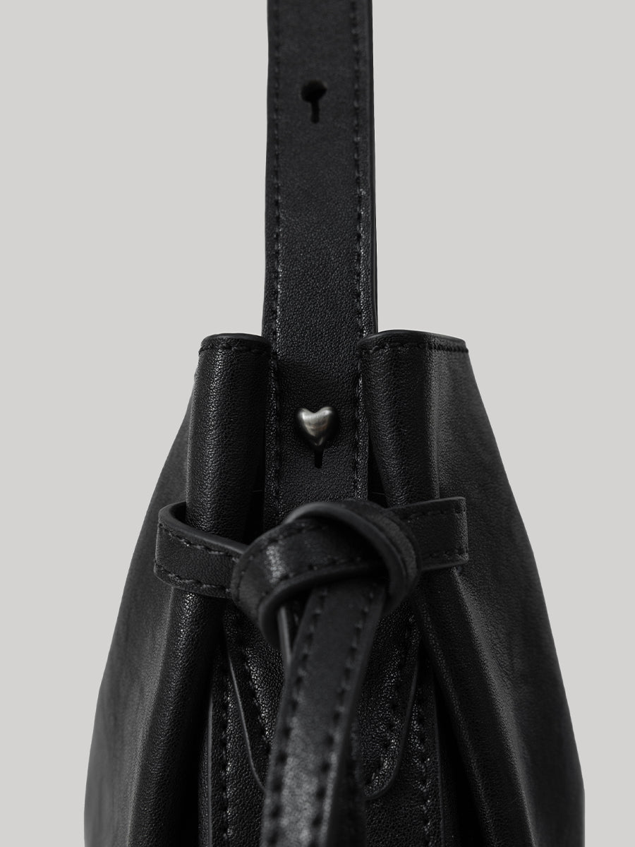 Dudo Knotted Leather Crescent Bag