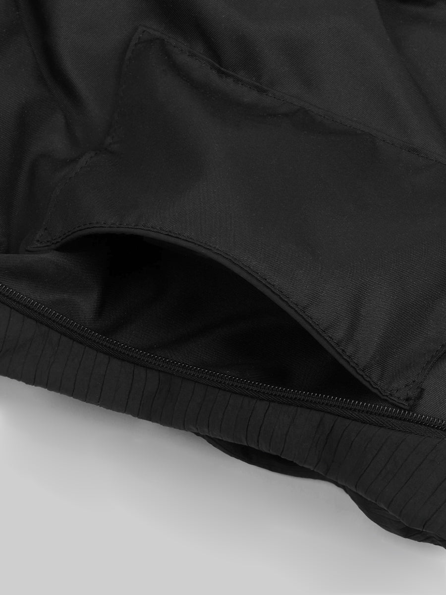 Abby Pleated Hobo Bag - Black