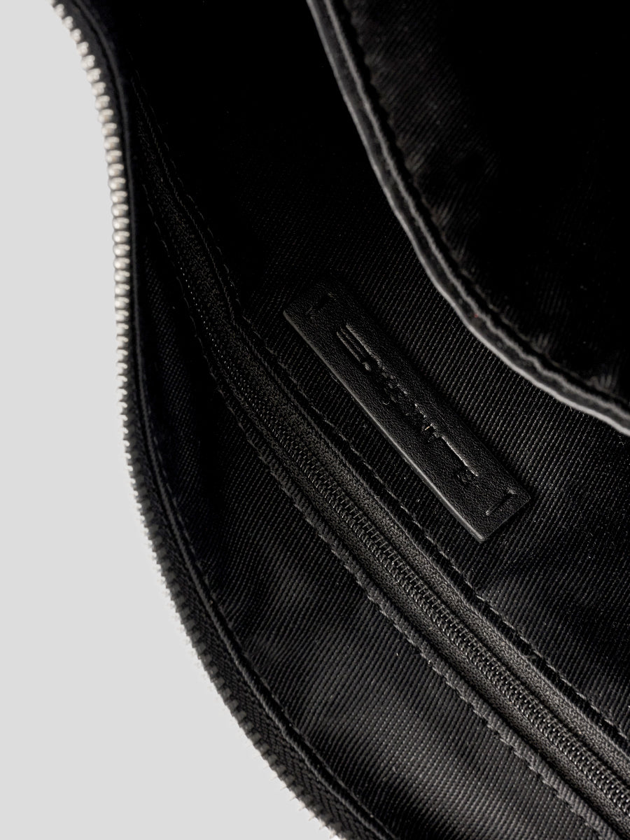 Note1 Crescent Crossbody Bag - Black