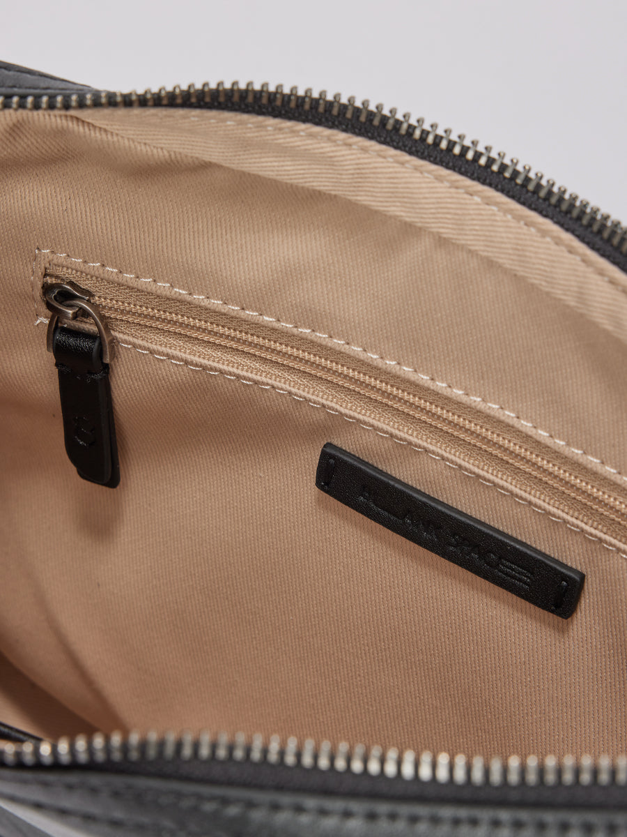 Dudo Knotted Leather Crescent Bag