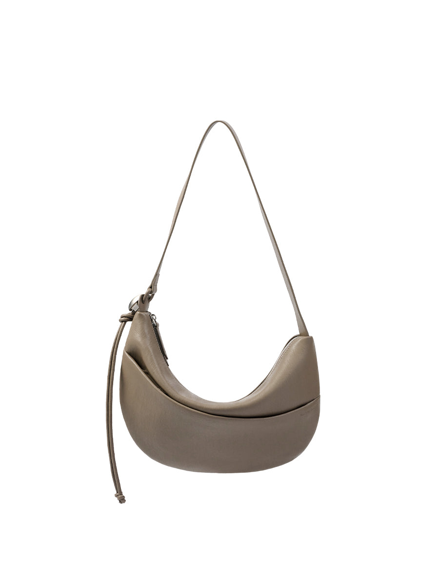 Note1 Crescent Crossbody Bag - Clay Gray
