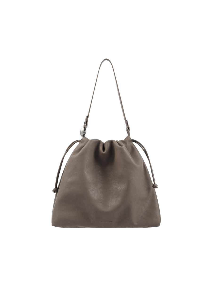 Note3 Cloud Drawstring 2 Way Bag - Clay Gray