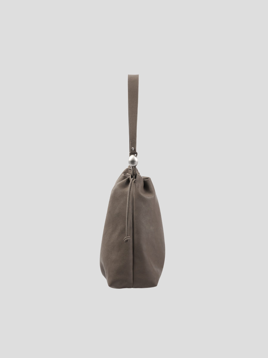 Note3 Cloud Drawstring 2 Way Bag - Clay Gray
