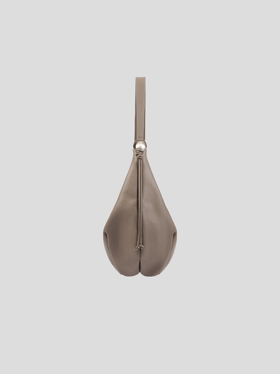 Note2 Pleated Hobo Bag - Clay Gray