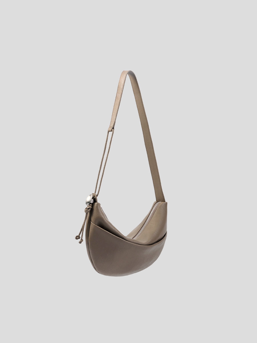 Note1 Crescent Crossbody Bag - Clay Gray