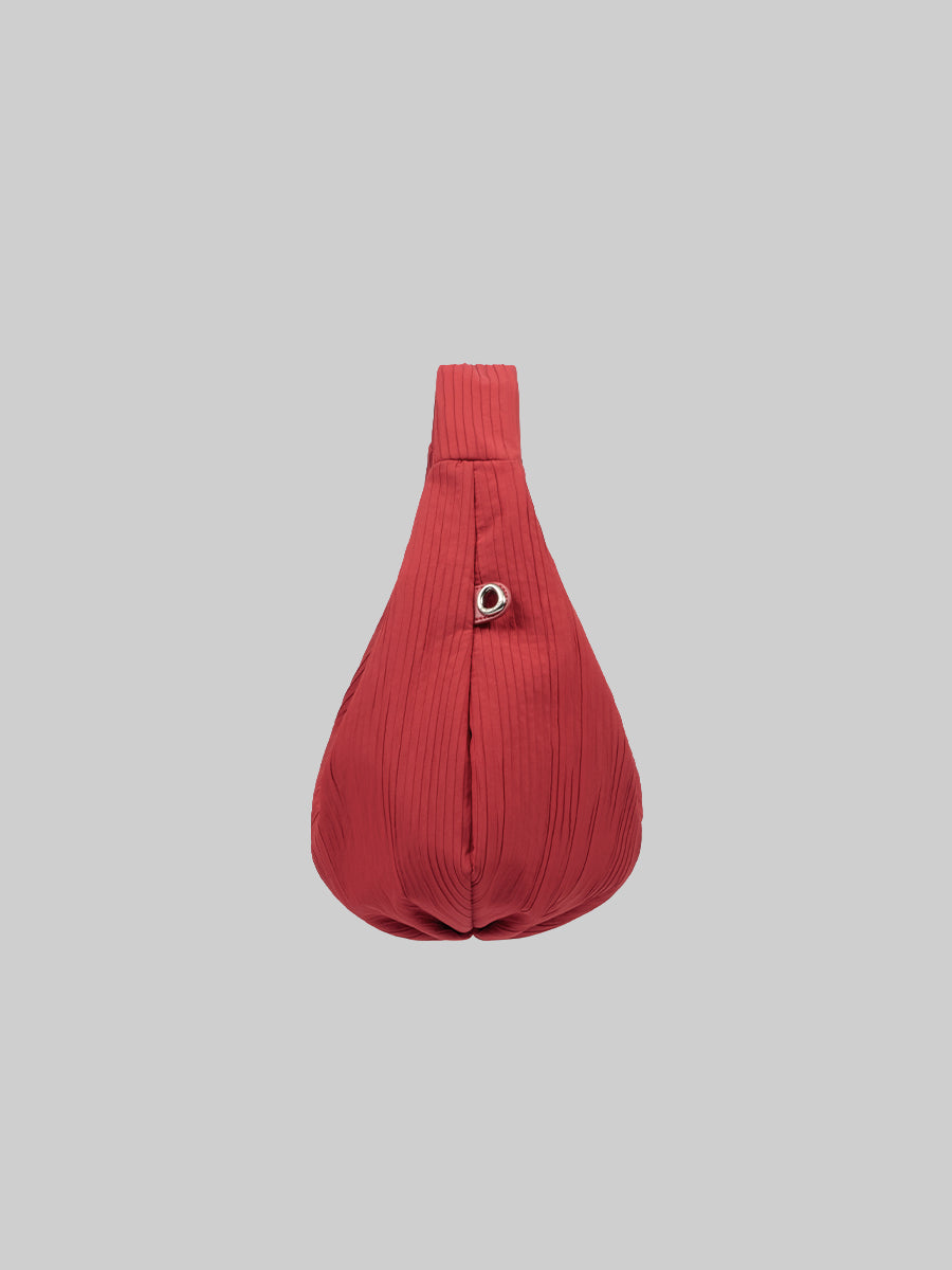 Abby Pleated Hobo Bag - Red