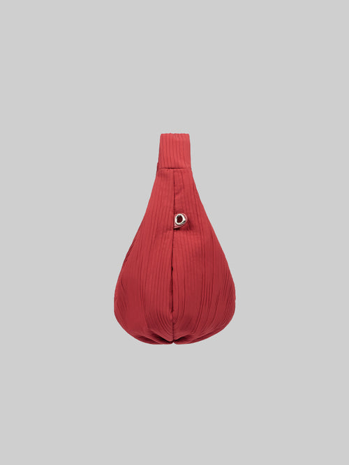 Abby Pleated Hobo Bag - Red