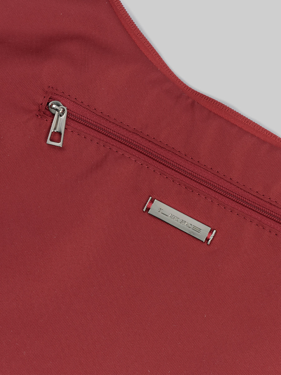 Abby Pleated Hobo Bag - Red