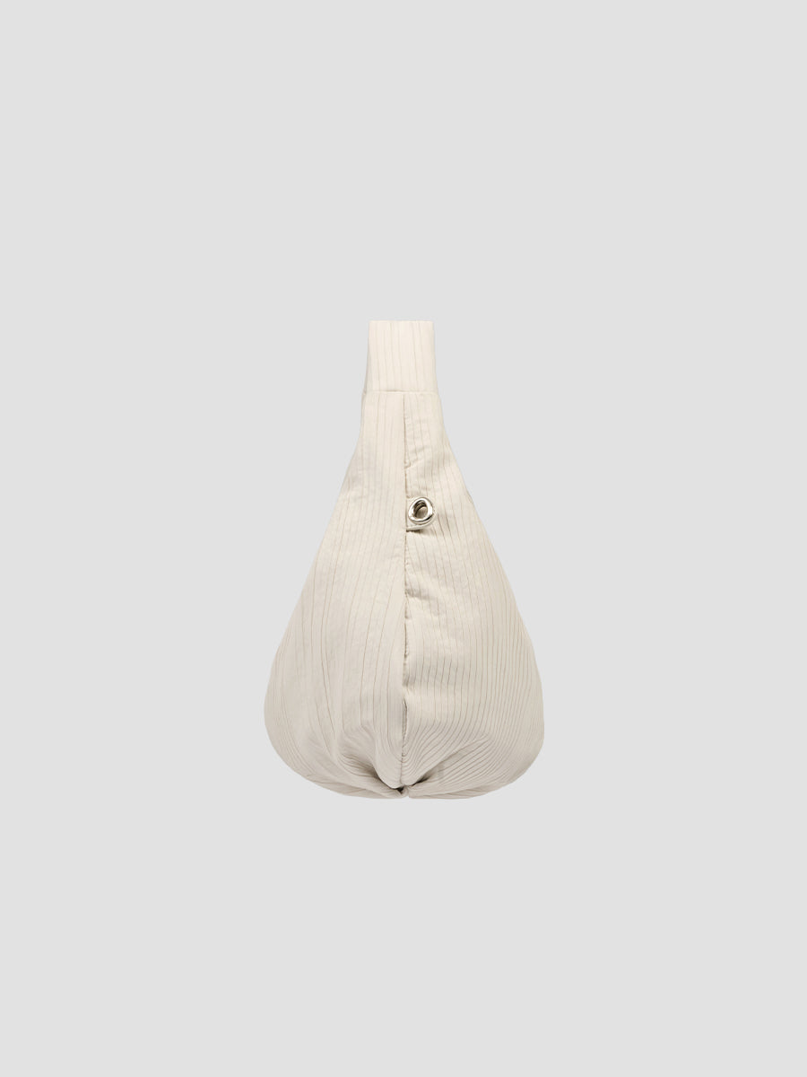 Abby Pleated Hobo Bag - White