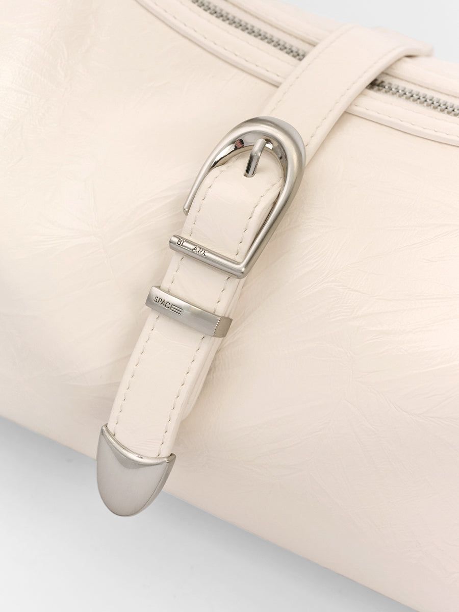 Mica Pin-Buckle Utility Lunch Bag - White