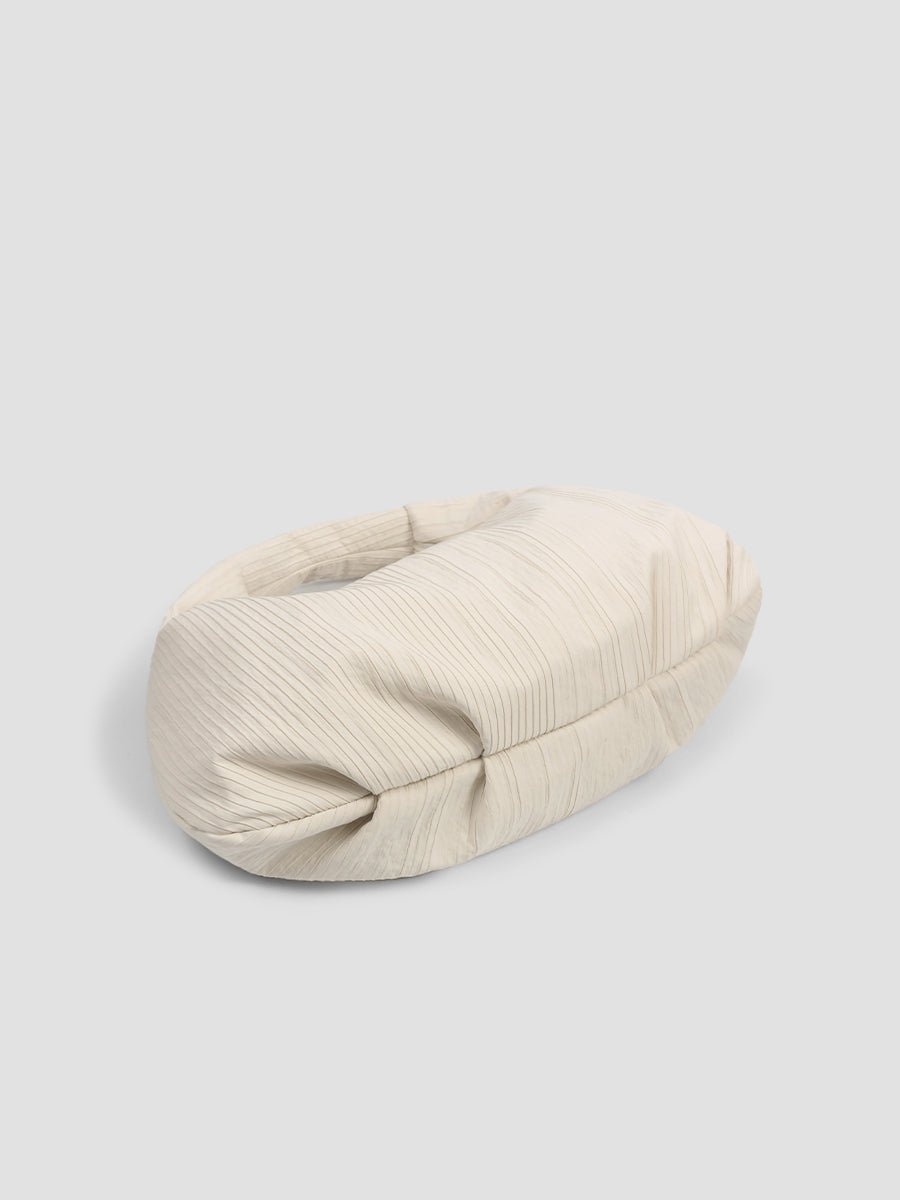 Abby Pleated Hobo Bag - White