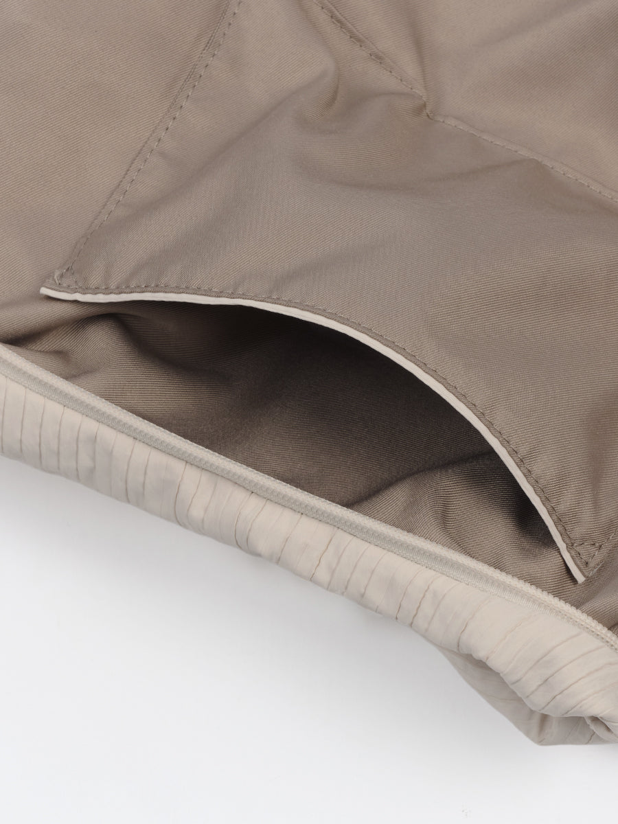 Abby Pleated Hobo Bag - White